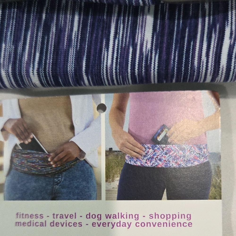 Bandi Unisex NEW Blue Pocket Waist Belt - Picture 2 of 6